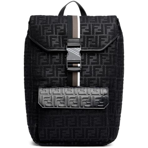 black medium mesh forever fendi pouch